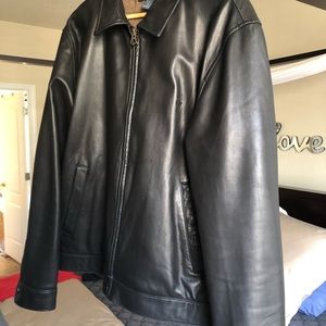 Polo by Ralph Lauren mens lambskin leather jacket